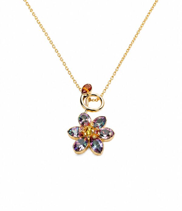 Prism petal necklace