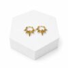 50CD39E0-19F7-46D8-B3A8-5F88C87E6DD0 Venom Gold Spike Hoop Earrings
