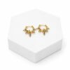 6F187D82-3183-479D-9184-24BBA747D02B Venom Gold Spike Hoop Earrings
