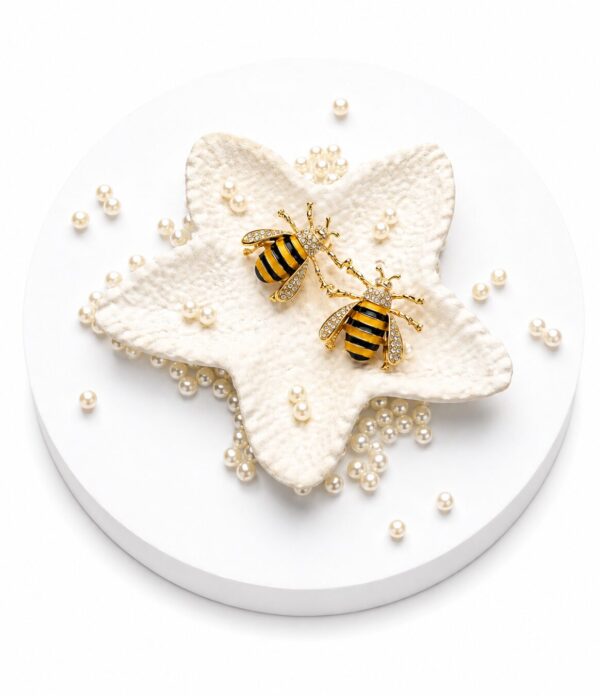 ChatGPT Image Jul 6, 2026 at 01_16_18 AM (2) Bumble bee stud earrings