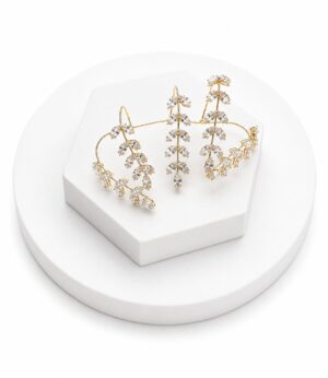 Vanya Crystal Leaf Finger Bracelet