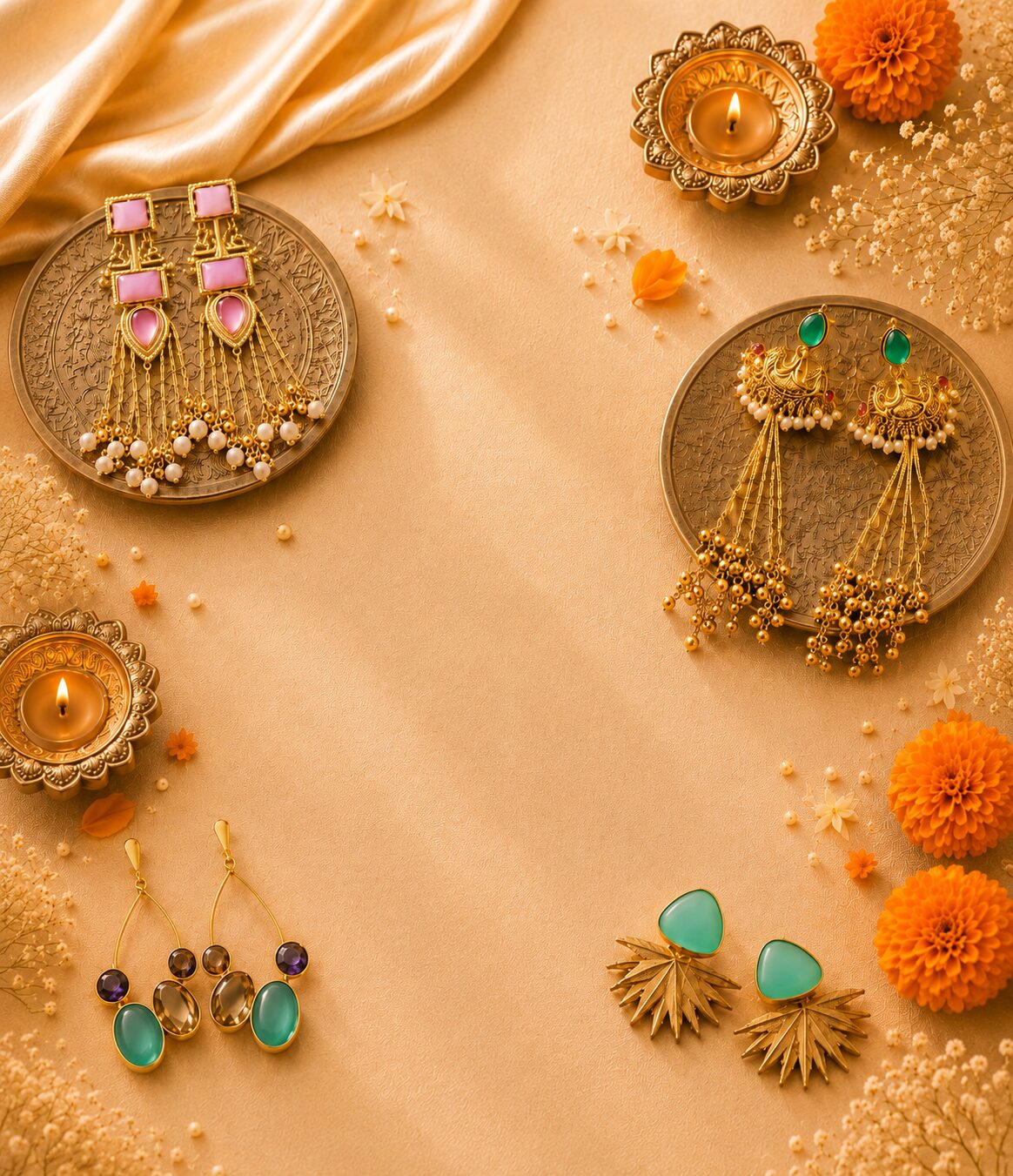 Celestial Waters Drop Earrings