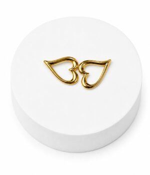 Two hearts earring