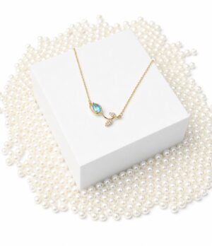 6737BCD4-3604-47EC-AE48-6C2DC2441B6C Blue Vine Pendant Necklace