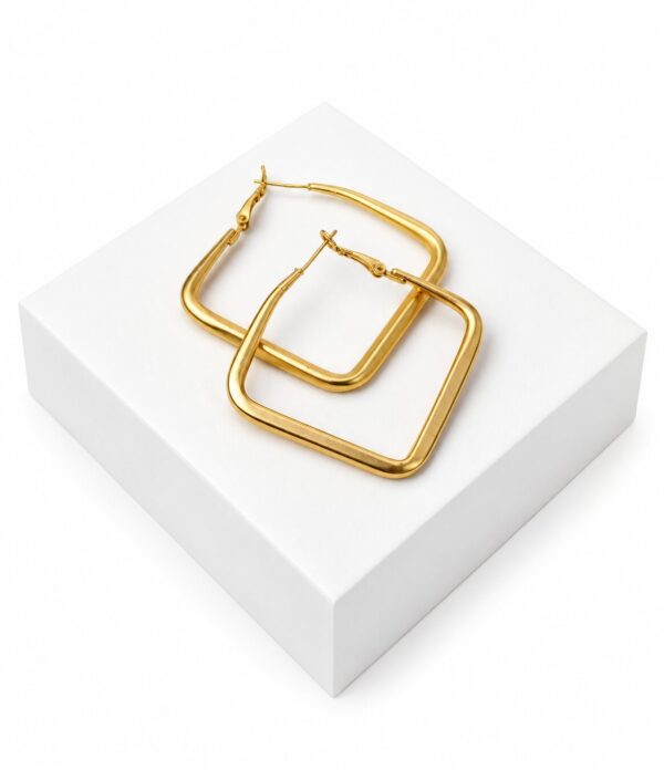 7908FB04-513B-4D2A-8B32-A06EE0D27919 Chunky square hoop earrings