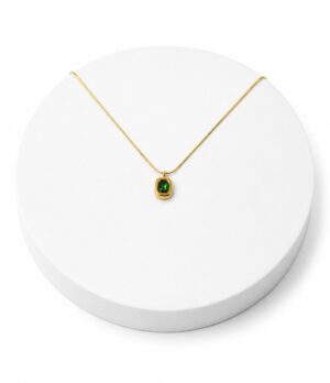 7EA44097-06FC-4261-B678-D7E0BFB3ED22 Emerald Muse Pendant Necklace