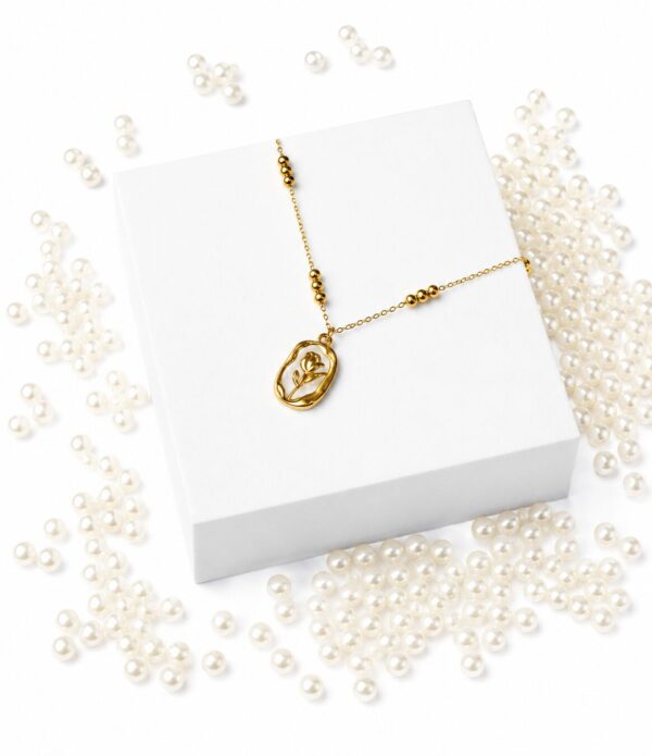 A5B53376-E1E9-4D60-93D3-B8FD77EE188E Wildflower Rose Pendant Necklace
