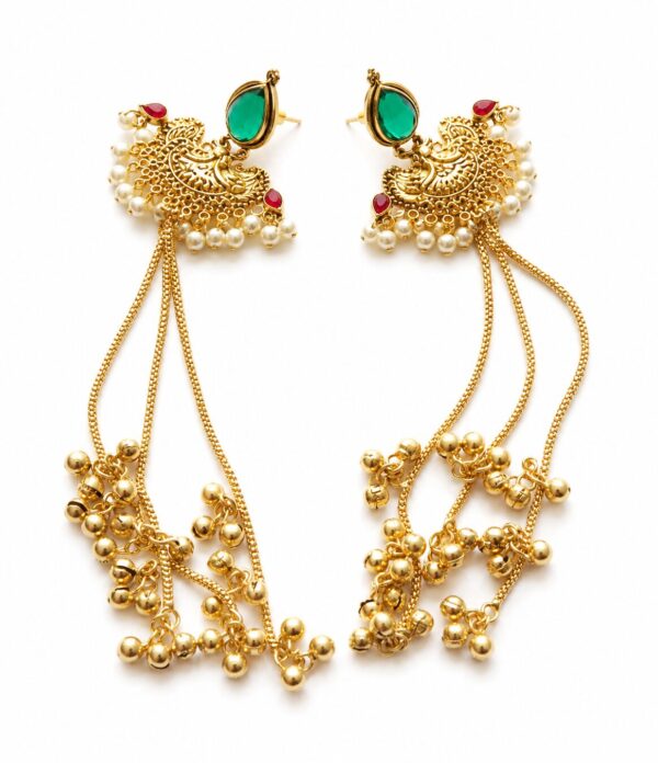 ChatGPT Image Jul 5, 2026 at 11_57_21 PM Rani Jhumka Ear Chain Earrings