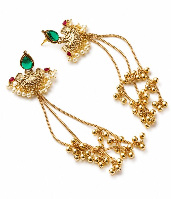 ChatGPT Image Jul 6, 2026 at 12_00_30 AM Rani Jhumka Ear Chain Earrings