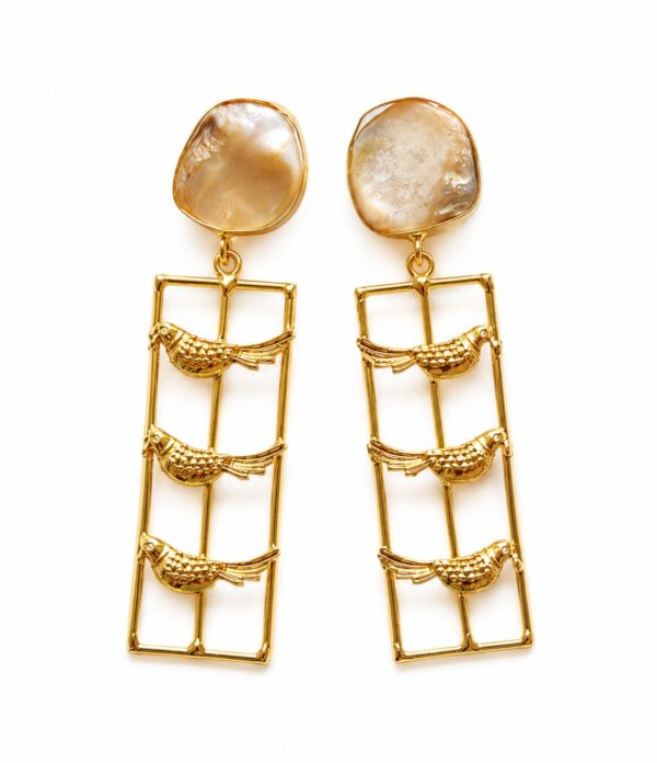 ChatGPT Image Jul 6, 2026 at 12_11_39 AM Golden Aviary Drop Earrings