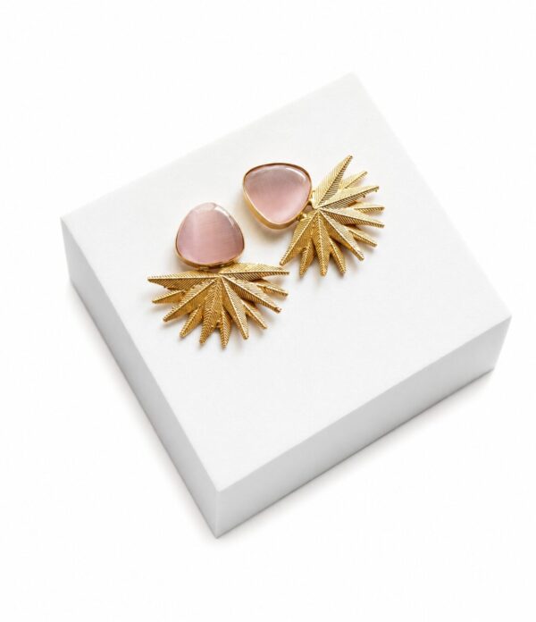 ChatGPT Image Jul 6, 2026 at 12_39_50 AM Golden Feather Fan Earrings