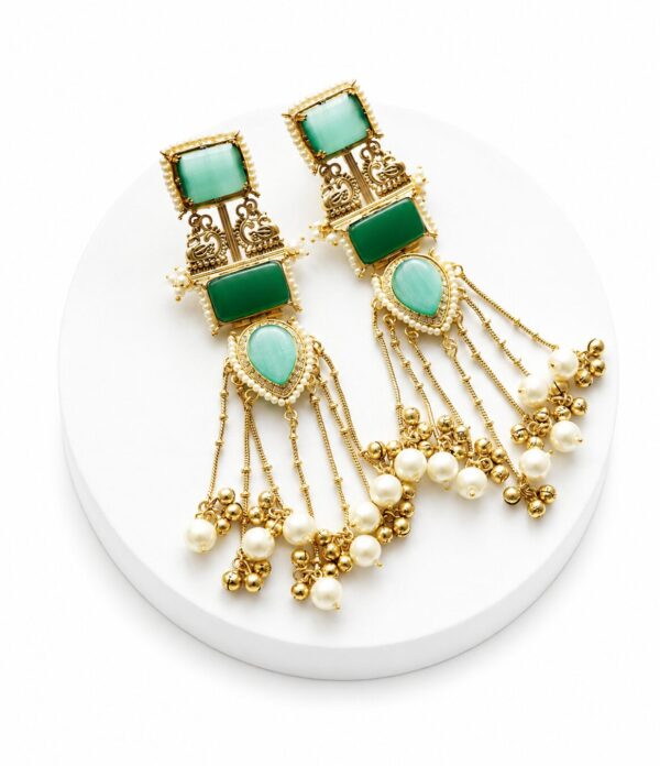ChatGPT Image Jul 8, 2026 at 11_16_13 PM Green Maharani Tassel Drops ( Green)